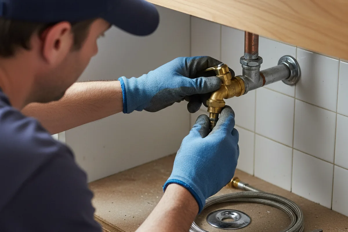 Shutoff valve and fitting work during Repiping in Wall